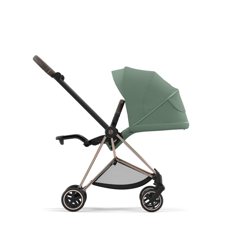 Cybex Mios Βρεφικό Καρότσι Leaf Green | dark green Με Σκελετό Rosegold | rosegold