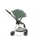 Cybex Mios Βρεφικό Καρότσι Leaf Green | dark green Με Σκελετό Rosegold | rosegold