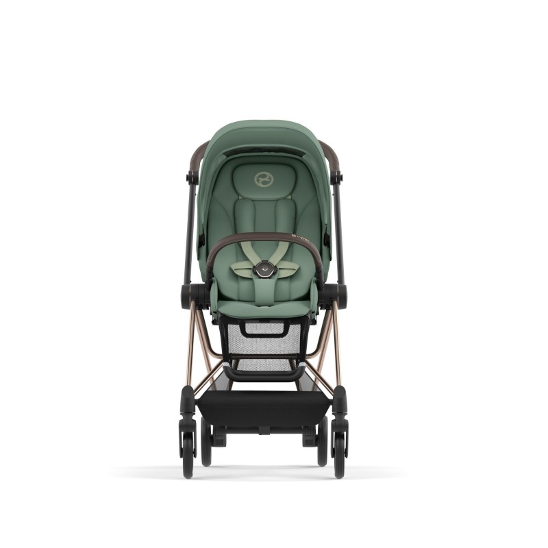Cybex Mios Βρεφικό Καρότσι Leaf Green | dark green Με Σκελετό Rosegold | rosegold
