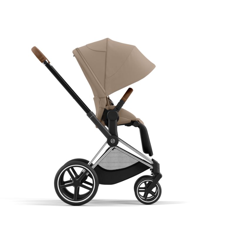 Cybex Priam Βρεφικό Καρότσι Cozy Beige | beige Με Σκελετό Chrome Brown | chrome