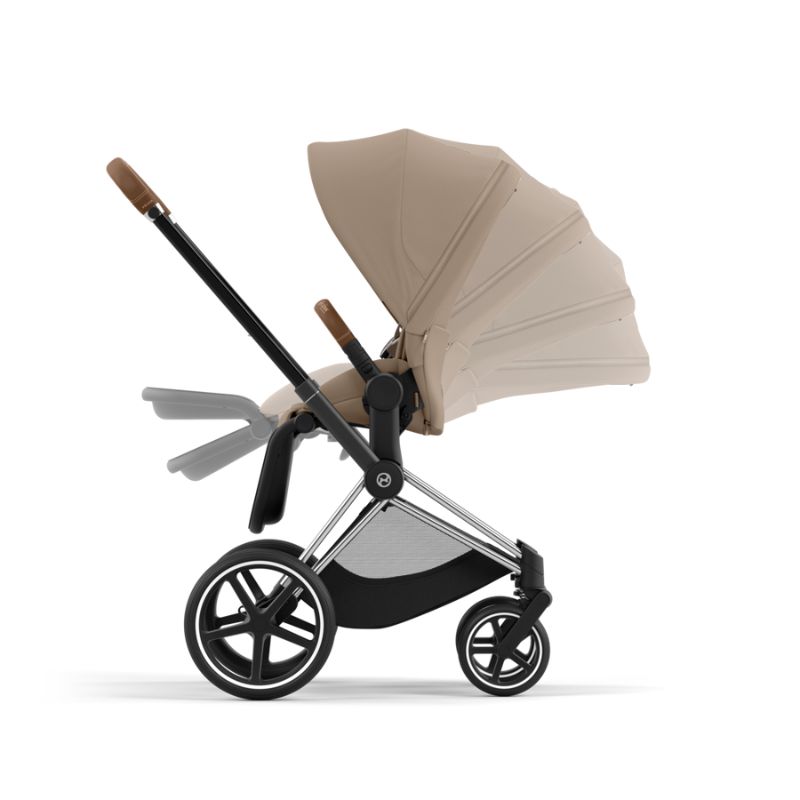 Cybex Priam Βρεφικό Καρότσι Cozy Beige | beige Με Σκελετό Chrome Brown | chrome
