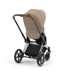 Cybex Priam Βρεφικό Καρότσι Cozy Beige | beige Με Σκελετό Chrome Brown | chrome