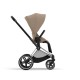 Cybex Priam Βρεφικό Καρότσι Cozy Beige | beige Με Σκελετό Chrome Black | chrome