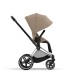 Cybex Priam Βρεφικό Καρότσι Cozy Beige | beige Με Σκελετό Chrome Black | chrome