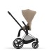 Cybex Priam Βρεφικό Καρότσι Cozy Beige | beige Με Σκελετό Chrome Black | chrome