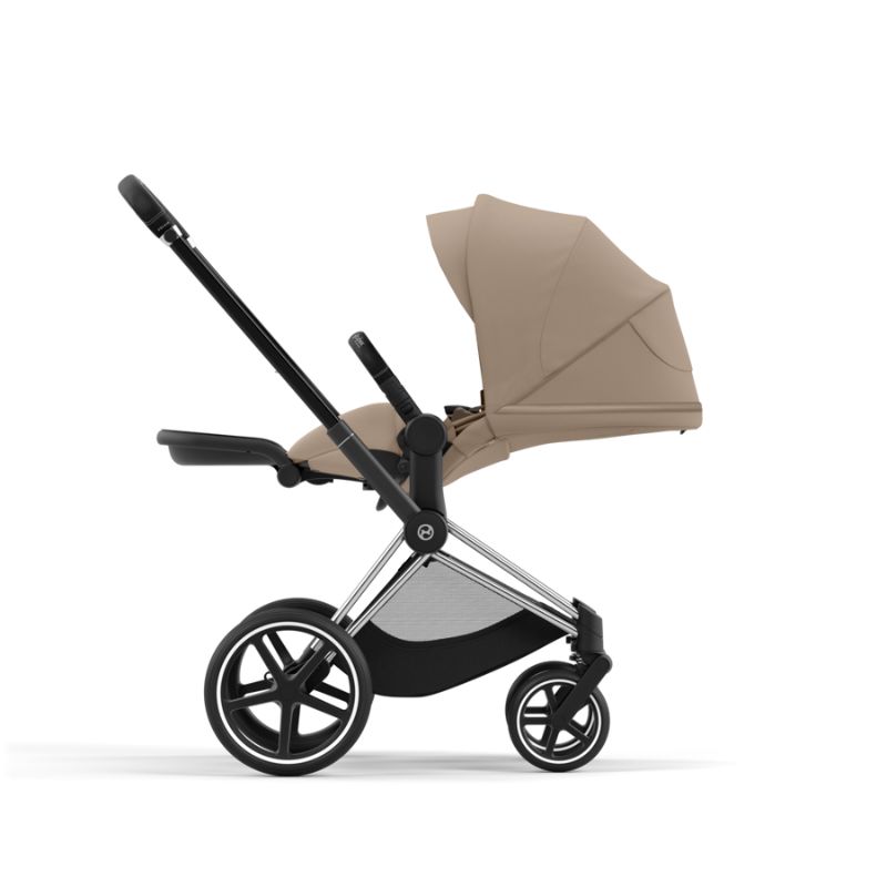 Cybex Priam Βρεφικό Καρότσι Cozy Beige | beige Με Σκελετό Chrome Black | chrome