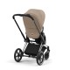 Cybex Priam Βρεφικό Καρότσι Cozy Beige | beige Με Σκελετό Chrome Black | chrome