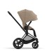 Cybex Priam Βρεφικό Καρότσι Cozy Beige | beige Με Σκελετό Matt Black | black