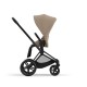 Cybex Priam Βρεφικό Καρότσι Cozy Beige | beige Με Σκελετό Matt Black | black