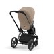 Cybex Priam Βρεφικό Καρότσι Cozy Beige | beige Με Σκελετό Matt Black | black