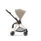 Cybex Mios Βρεφικό Καρότσι Cozy Beige | beige Με Σκελετό Rosegold | rosegold