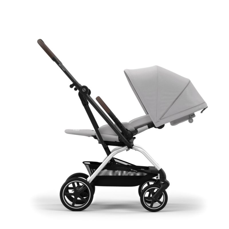 Cybex Eezy S Twist +2 Ελαφρύ Βρεφικό Καρότσι SLV Fog Grey | light grey