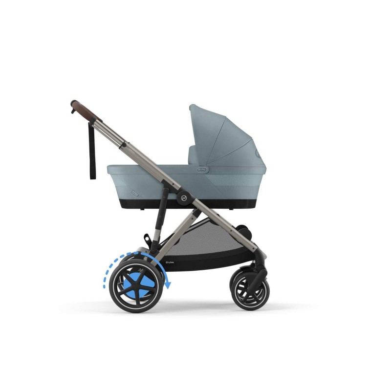 Cybex e-Gazelle S TPE Βρεφικό Καρότσι Διδύμων Stormy Blue | light blue