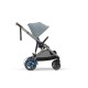 Cybex e-Gazelle S TPE Βρεφικό Καρότσι Διδύμων Stormy Blue | light blue