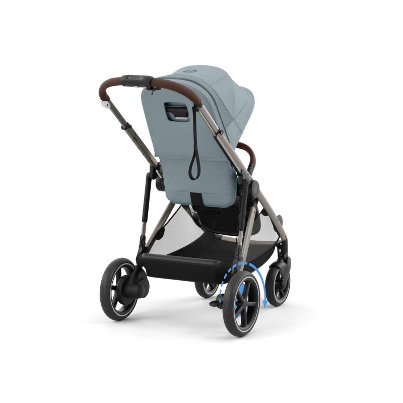 Cybex e-Gazelle S TPE Βρεφικό Καρότσι Διδύμων Stormy Blue | light blue