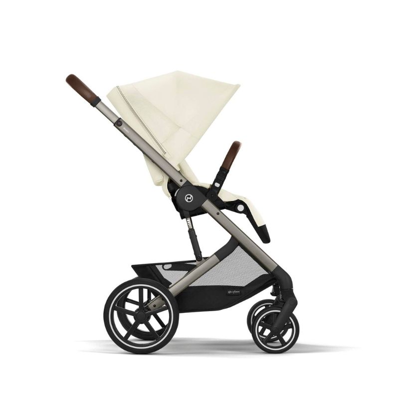 Cybex Balios S Lux Set S Καρότσι, Πορτ Μπεμπέ, Κάθισμα Αυτοκινήτου Cloud G i-Size Plus και Αντάπτορες Seashell Beige | light beige