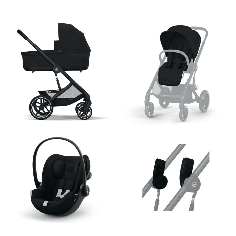 Cybex Balios S Σύστημα Μεταφοράς Με Κάθισμα Αυτοκινήτου Cloud G i-Size Plus Moon Black | black