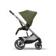 Cybex Balios S Lux Βρεφικό Καρότσι TPE Moss Green | khaki
