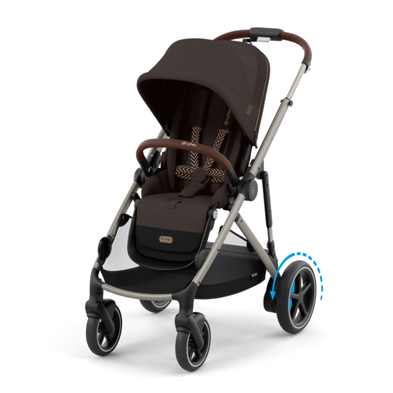 Cybex e-Gazelle S Βρεφικό Καρότσι TPE Chocolate Brown | brown