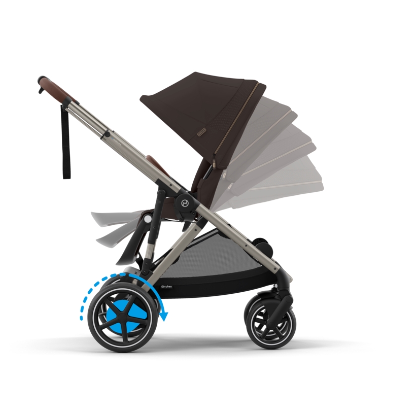 Cybex e-Gazelle S Βρεφικό Καρότσι TPE Chocolate Brown | brown