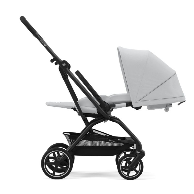 Cybex Eezy S Twist +2 Ελαφρύ Βρεφικό Καρότσι BLK Fog Grey | light grey
