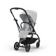 Cybex Eezy S Twist +2 Ελαφρύ Βρεφικό Καρότσι BLK Fog Grey | light grey