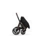 Cybex Priam Comfort Σύστημα Μεταφοράς 2-Σε-1 Με Αναδιπλούμενο Πορτ Μπεμπέ Sepia Black | black Με Σκελετό Rosegold | rosegold