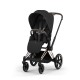 Cybex Priam Comfort Σύστημα Μεταφοράς 2-Σε-1 Με Αναδιπλούμενο Πορτ Μπεμπέ Sepia Black | black Με Σκελετό Rosegold | rosegold