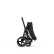 Cybex Priam Comfort Σύστημα Μεταφοράς 2-Σε-1 Με Αναδιπλούμενο Πορτ Μπεμπέ Sepia Black | black Με Σκελετό Rosegold | rosegold