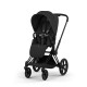 Cybex Priam Comfort Σύστημα Μεταφοράς 2-Σε-1 Με Αναδιπλούμενο Πορτ Μπεμπέ Sepia Black | black Με Σκελετό Matt Black | black