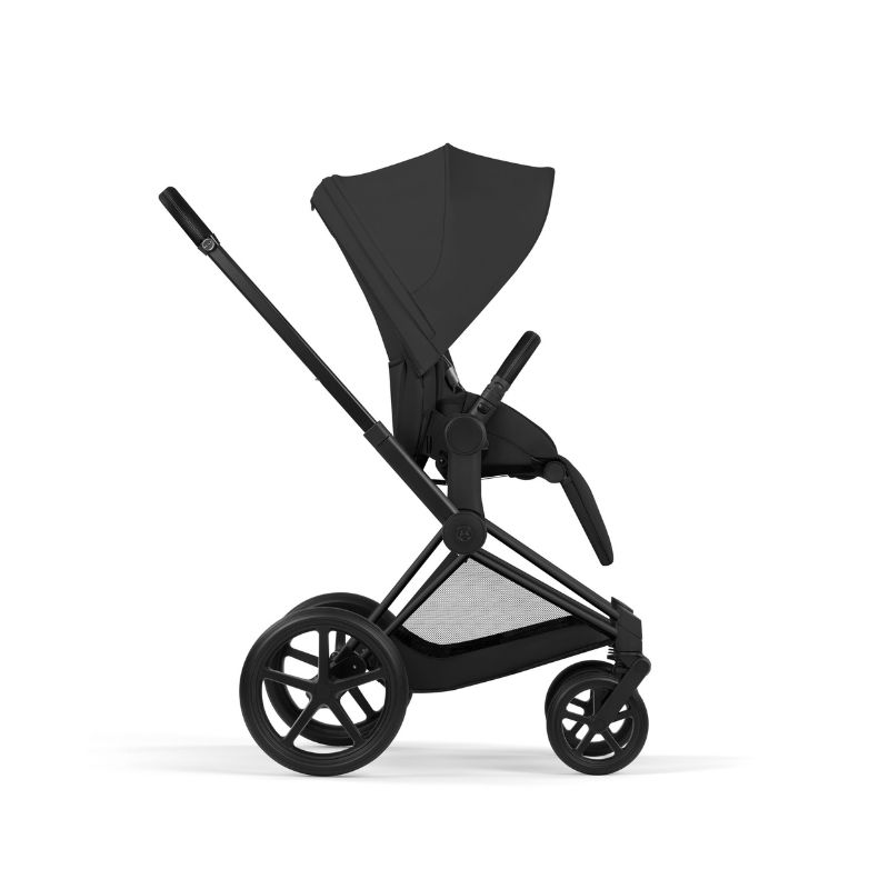 Cybex Priam Comfort Σύστημα Μεταφοράς 2-Σε-1 Με Αναδιπλούμενο Πορτ Μπεμπέ Sepia Black | black Με Σκελετό Matt Black | black