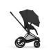 Cybex Priam Comfort Σύστημα Μεταφοράς 2-Σε-1 Με Αναδιπλούμενο Πορτ Μπεμπέ Sepia Black | black Με Σκελετό Matt Black | black