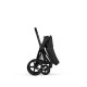 Cybex Priam Comfort Σύστημα Μεταφοράς 2-Σε-1 Με Αναδιπλούμενο Πορτ Μπεμπέ Sepia Black | black Με Σκελετό Matt Black | black