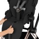 Cybex e-Priam Comfort Σύστημα Μεταφοράς 2-Σε-1 Με Πτυσσόμενο Πορτ Μπεμπέ Sepia Black | black Με Σκελετό Matt Black | black