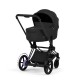 Cybex e-Priam Comfort Σύστημα Μεταφοράς 2-Σε-1 Με Πτυσσόμενο Πορτ Μπεμπέ Sepia Black | black Με Σκελετό Matt Black | black