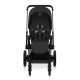 Cybex e-Priam Comfort Σύστημα Μεταφοράς 2-Σε-1 Με Πτυσσόμενο Πορτ Μπεμπέ Sepia Black | black Με Σκελετό Matt Black | black