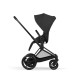 Cybex e-Priam Comfort Σύστημα Μεταφοράς 2-Σε-1 Με Πτυσσόμενο Πορτ Μπεμπέ Sepia Black | black Με Σκελετό Matt Black | black