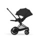 Cybex e-Priam Comfort Σύστημα Μεταφοράς 2-Σε-1 Με Πτυσσόμενο Πορτ Μπεμπέ Sepia Black | black Με Σκελετό Matt Black | black