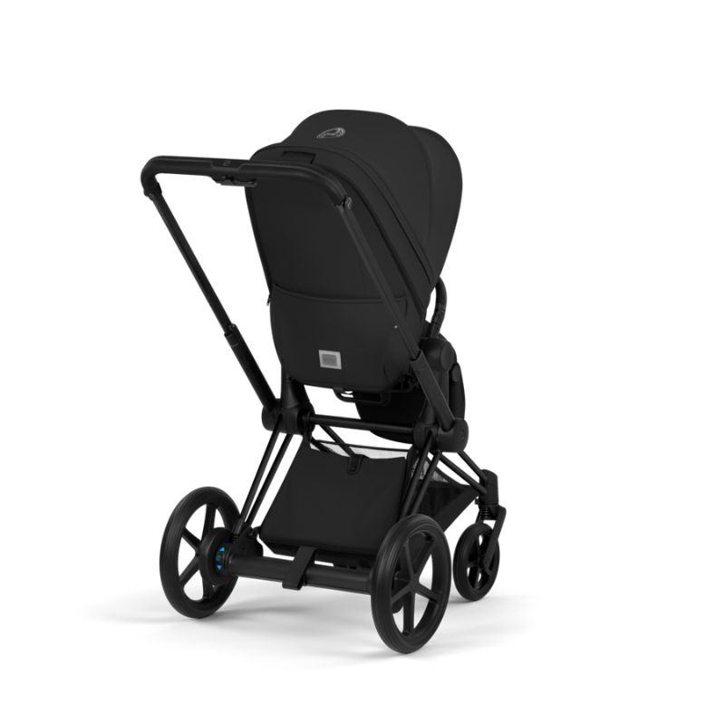 Cybex e-Priam Comfort Σύστημα Μεταφοράς 2-Σε-1 Με Πτυσσόμενο Πορτ Μπεμπέ Sepia Black | black Με Σκελετό Matt Black | black