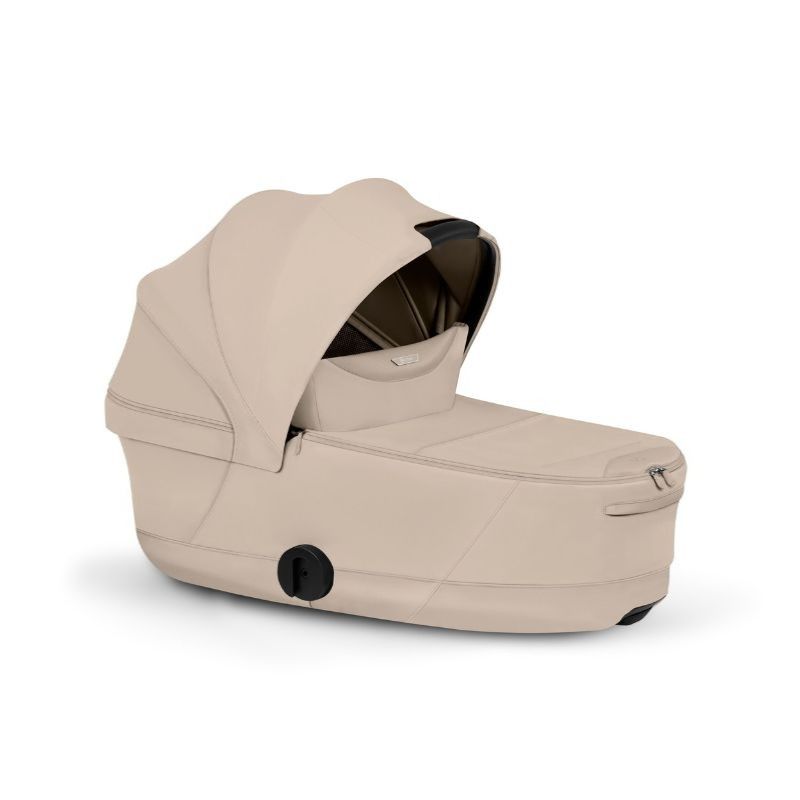 Cybex e-Priam Comfort Σύστημα Μεταφοράς 2-Σε-1 Με Πτυσσόμενο Πορτ Μπεμπέ Cozy Beige | beige Με Σκελετό Matt Black | black
