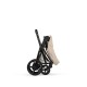 Cybex e-Priam Comfort Σύστημα Μεταφοράς 2-Σε-1 Με Πτυσσόμενο Πορτ Μπεμπέ Cozy Beige | beige Με Σκελετό Matt Black | black