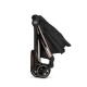 Cybex Mios Comfort Σύστημα Μεταφοράς 2-Σε-1 Με Πτυσσόμενο Πορτ Μπεμπέ Sepia Black | black Με Σκελετό Rosegold | rosegold