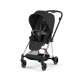 Cybex Mios Comfort Σύστημα Μεταφοράς 2-Σε-1 Με Πτυσσόμενο Πορτ Μπεμπέ Sepia Black | black Με Σκελετό Rosegold | rosegold