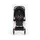 Cybex Mios Comfort Σύστημα Μεταφοράς 2-Σε-1 Με Πτυσσόμενο Πορτ Μπεμπέ Sepia Black | black Με Σκελετό Rosegold | rosegold