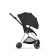 Cybex Mios Comfort Σύστημα Μεταφοράς 2-Σε-1 Με Πτυσσόμενο Πορτ Μπεμπέ Sepia Black | black Με Σκελετό Rosegold | rosegold