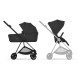 Cybex Mios Comfort Σύστημα Μεταφοράς 2-Σε-1 Με Πτυσσόμενο Πορτ Μπεμπέ Sepia Black | black Με Σκελετό Matt Black | black