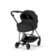 Cybex Mios Comfort Σύστημα Μεταφοράς 2-Σε-1 Με Πτυσσόμενο Πορτ Μπεμπέ Sepia Black | black Με Σκελετό Matt Black | black