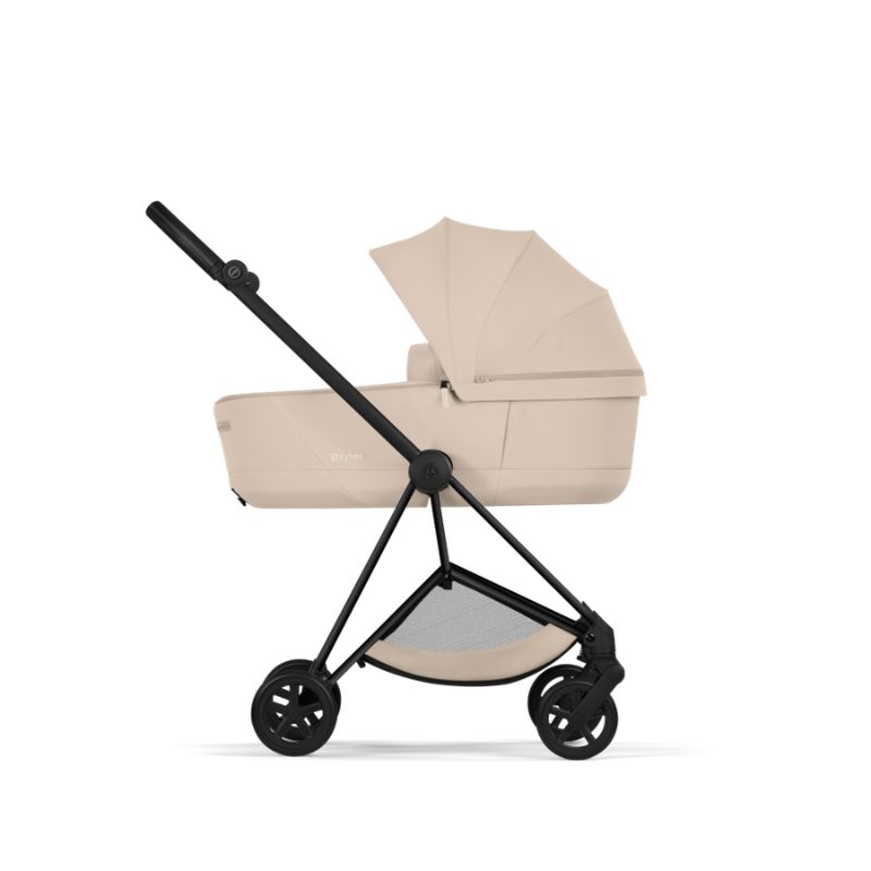 Cybex Mios Comfort Σύστημα Μεταφοράς 2-Σε-1 Με Πτυσσόμενο Πορτ Μπεμπέ Cozy Beige Με Σκελετό Matt Black | black