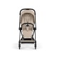 Cybex Mios Comfort Σύστημα Μεταφοράς 2-Σε-1 Με Πτυσσόμενο Πορτ Μπεμπέ Cozy Beige Με Σκελετό Matt Black | black