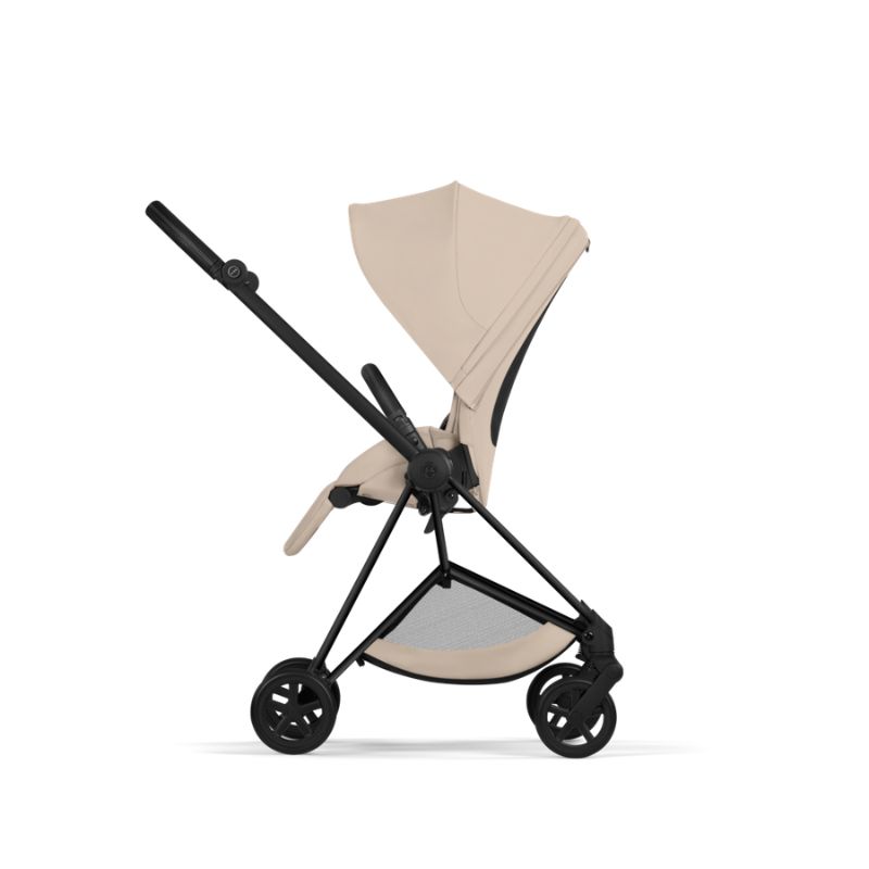 Cybex Mios Comfort Σύστημα Μεταφοράς 2-Σε-1 Με Πτυσσόμενο Πορτ Μπεμπέ Cozy Beige Με Σκελετό Matt Black | black